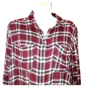 Hollister womans flannel shirt